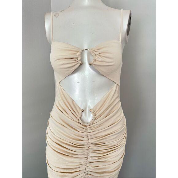 Camila Coelho Yasmeen Midi Dress in Beige - Picture 5 of 10